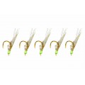 Golden Catch Aji Sabiki FS105 Natural (5 Hooks) Golden Catch Aji Sabiki FS105 Natural 5 Hook Sabiki Rig