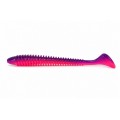 Tricky Baits Purple Pink Ribbed Soft Lure 18CM 20G Tricky Baits Ribbed Soft Lure 18CM 20G Purple Pink