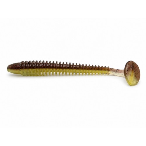 Tricky Baits Ribbed Soft Lure 18CM 20G Olive Green Light Brown