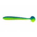 Tricky Baits Ribbed Soft Lure 18CM 20G Blue Chartreuse