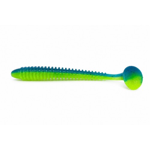 Tricky Baits Ribbed Soft Lure 18CM 20G Light Green Blue