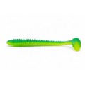 Tricky Baits Ribbed Soft Lure 18CM 20G Light Green Dark Green