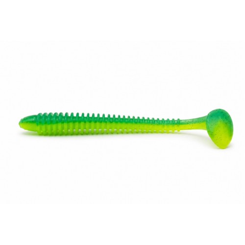 Tricky Baits Ribbed Soft Lure 18CM 20G Light Green Dark Green