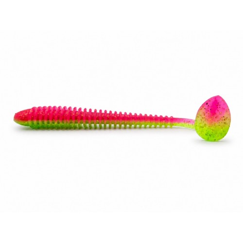 Tricky Baits Ribbed Soft Lure 18CM 20G Pink Lime
