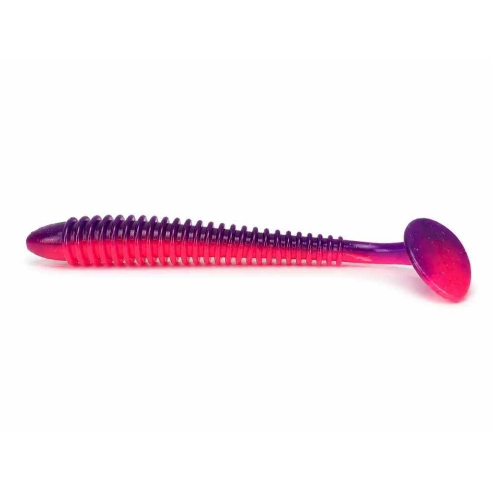 Tricky Baits Purple Pink Ribbed Soft Lure 18CM 20G Tricky Baits Ribbed Soft Lure 18CM 20G Purple Pink