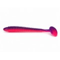 Tricky Baits Purple Pink Ribbed Soft Lure 18CM 20G Tricky Baits Ribbed Soft Lure 18CM 20G Purple Pink