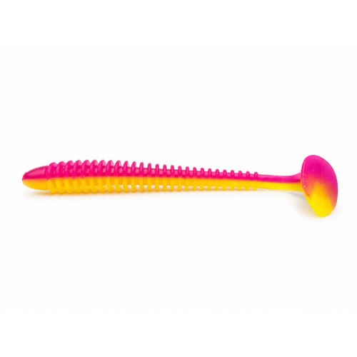 Tricky Baits Ribbed Soft Lure 18cm 20g Pink Yellow