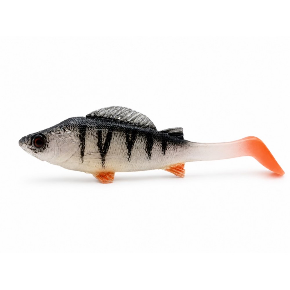 Tricky Baits Perch Soft Lure 15cm 35g Silver Perch Orange Tail Tricky Baits Perch 15cm 35g Silver Perch Orange Tail soft lure