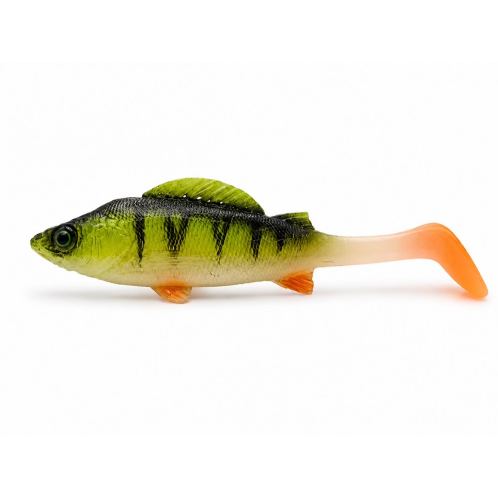 Tricky Baits Perch Soft Lure 15cm 35g Green Perch Orange Tail Tricky Baits Perch 15cm 35g Green Perch Orange Tail soft lure