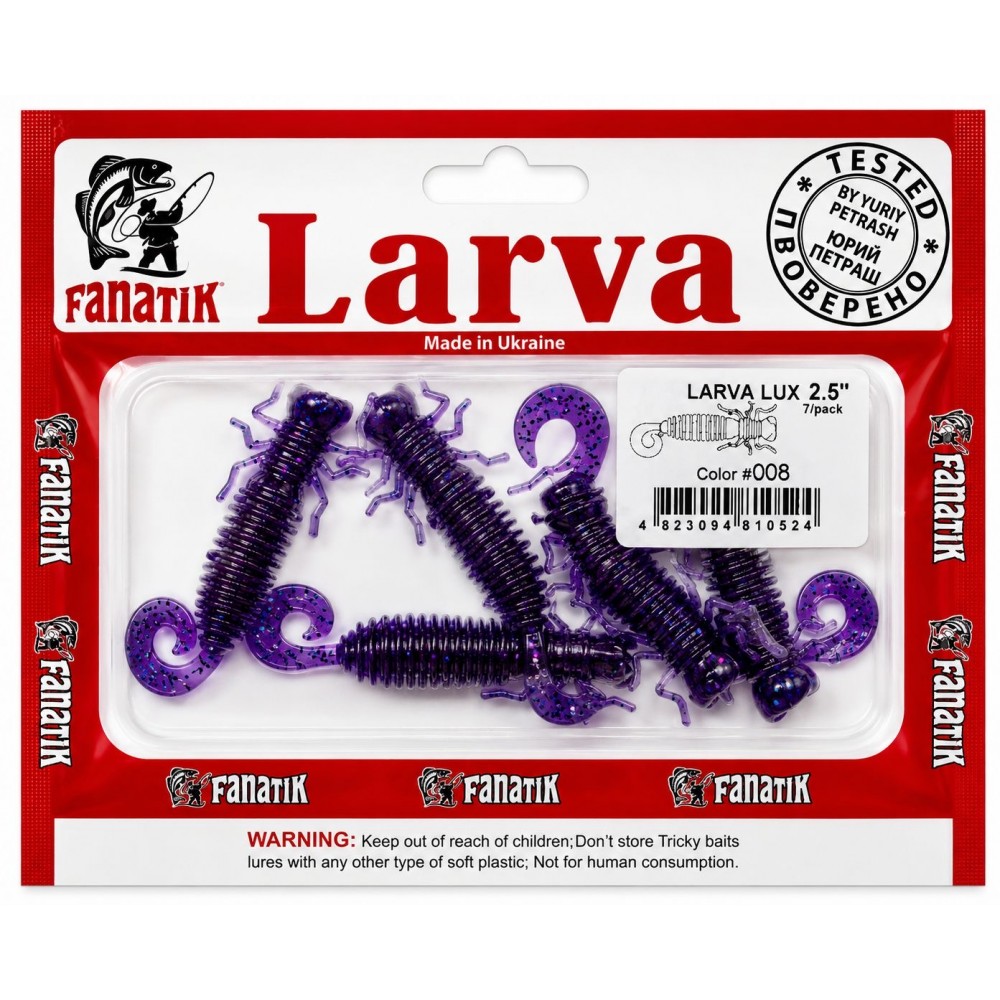 Fanatik Larva Lux 2.5 Soft Lure #008 Fanatik Larva Lux 2.5 inch soft lure colour 008